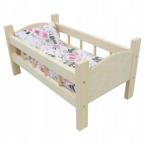 Деревянная Кровать Для Кукол + Садовая Подсадка Drewniane Wyroby