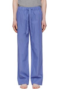 Пижамные брюки из поплина Tekla, цвет boro stripes