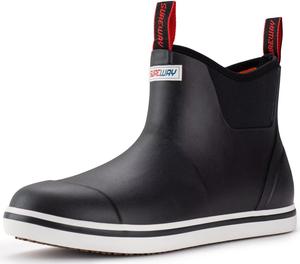 Женские ботинки SUREWAY для палубы, профессиональные, противоскользящие, для рыбалки и щиколотки, водонепроницаемые, дождевые, черный