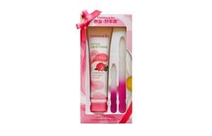 Дикий Роуз Бокс Крем для рук Ароматный Увлажняющий 75мл Пилочка для ногтей * 2 Herbacin, розовый