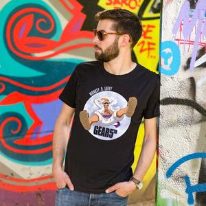 One Piece: Gear 5 — футболка Монки Д. Луффи черная