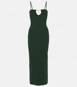 Платье миди La Robe Sierra Bretelles Jacquemus, Dark Green