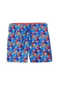 Пляжные шорты CON CINTURA ELÁSTICA Y ESTAMPADO DE CALAVERAS Koroshi, синий