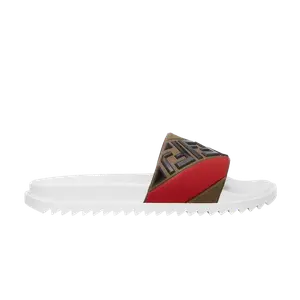 Кроссовки Fendi Rubber Fussbetts Slides Multi, разноцветный