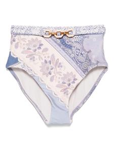 ZIMMERMANN Счастливые плавки бикини, фиолетовый