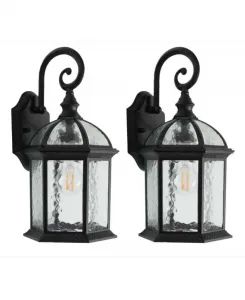 Настенный уличный светильник Falyn 20 см Safavieh, черный