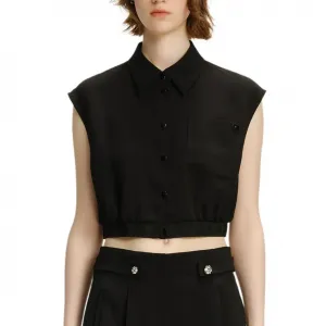 KARL LAGERFELD / Karl Lagerfeld Jeans Женская черная рубашка