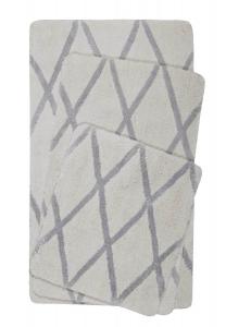 Гомер ЖИВУЩИЙ Коврик для ванной>Сан Боза<Оптика: алмаз Homie Living, бежевый/серый