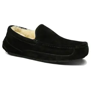 Мужские тапочки Аскот UGG, Black Suede