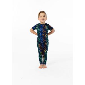 Супермягкий, плотно прилегающий пижамный комплект для сна для мальчиков с неоновыми брызгами Sleep On It, состоящий из двух предметов Sleep on it