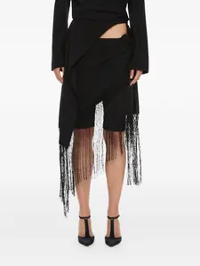 Шорты unravel в технике макраме Christopher Esber, черный