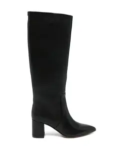 Черные кожаные ботильоны Twinset, черный