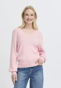 Джемпер с v-образным вырезом от bymmorla B.Young, Parfait Pink Melange