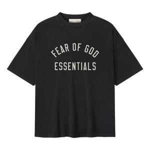Футболка с коротким рукавом Fear of God Essentials 90-х годов, цвет «Винтажный черный»
