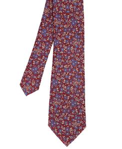 Мужской шелковый галстук с мелким цветочным узором Ben Sherman, Burgundy