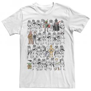 Мужская футболка с рисунком группы «Звездные войны» Star Wars, белый