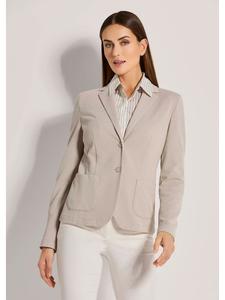 MADELEINE Текстильный трикотажный блейзер цвета капучино/жемчужно-белого