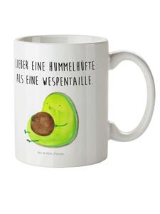 Детская кружка-свисток в виде авокадо с надписью белого цвета Mr. & Mrs. Panda