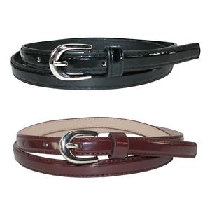 Женский узкий ремень для платья (набор из 2 цветов) CTM, черный/коричневый