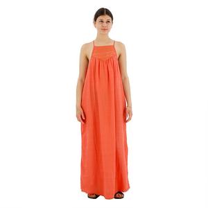 Платье Superdry Lace Halter Beach Sleveless Long, оранжевый