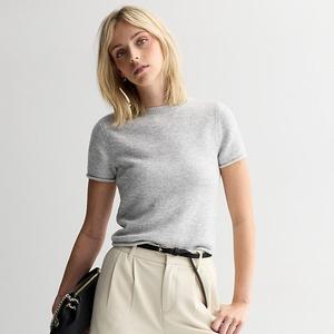 Джемпер с коротким рукавом для подростков So, Gray Fox Heather