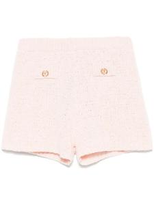 TWINSET трикотажные шорты с пуговицами Oval T, розовый