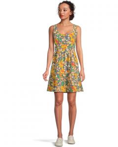 Платье Toad&Co Sunkissed Sunsana Sleeveless Dress, цвет Pacific Blue Tulip Print