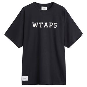 Футболка с логотипом Академии Wtaps, темно-синий