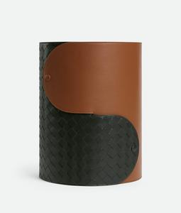 Interlocking basket BOTTEGA VENETA, темно-зеленый/янтарный