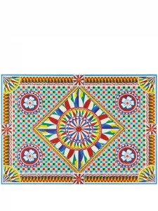 Набор из 36 сервировочных салфеток с принтом carreto, 53х38 см, Dolce & Gabbana, желтый