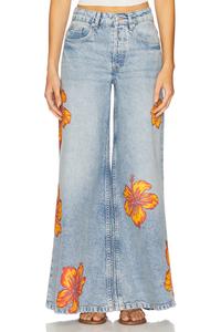 Широкие брюки Palisades от Free People, flower power