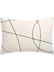 David Fussenegger Чехол для подушки "Nova - Curved Lines" в бело-черной гамме