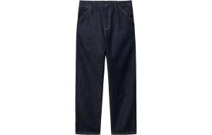 Джинсы с одной накладкой на колене Carhartt WIP, темно-синий