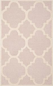 SAFAVIEH Cambridge Collection ковер 61 x 92 см Light Pink / Ivory CAM140M ручной работы Moroccan Trellis премиум шерсть