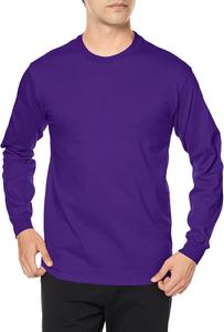 Футболка с длинным рукавом из ультрахлопка плотностью 6,0 унций, 2400 Gildan, фиолетовый