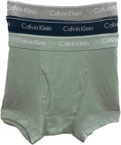 Calvin Klein мужские хлопковые классические трусы-боксеры, 3 шт., Classic Navy, Sage Meadow, Grey Heather