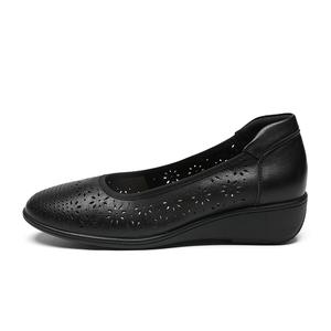 ZHR Женские туфли на высоком каблуке бежево-черные, цвет Black