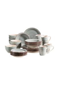 Набор посуды, фаянс Lumaca MäSer, rauchblau