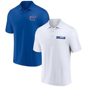 Мужской поло fanatics branded white/royal buffalo bills lockup в наборе из двух штук Unbranded
