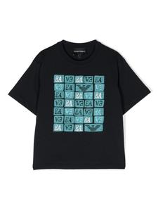 Emporio Armani комплект из двух футболок с графичным принтом, белый