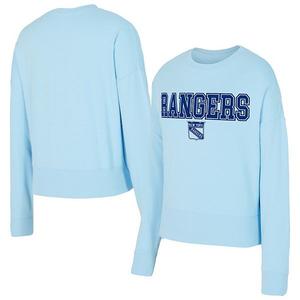 Женский тоновый свитшот concepts sport light blue new york rangers Unbranded