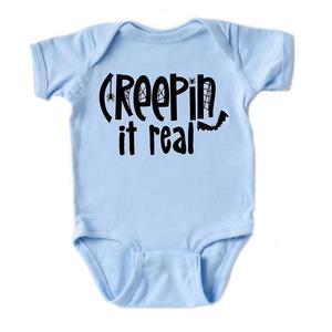 Детское боди Creepin It Real The Juniper Shop, цвет Light Blue