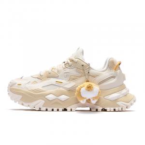 FILA FUSION Женские повседневные туфли BIANCO с низким верхом, устойчивые к истиранию, молочно-белого и серо-коричневого цветов