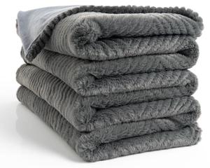 Мягкое одеяло Paco Home HAARLEM 941, антрацит - 150 х 200 см