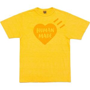 Футболка из хлопка с принтом «Сердце» Human Made, оранжевый