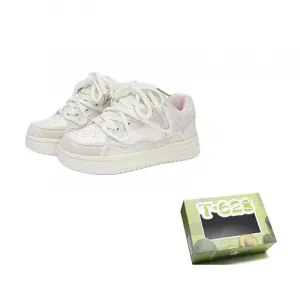 T628 Винтажные пухлые кроссовки Износостойкие, легкие, дышащие и нескользящие Низкие скейтбордские унисекс розово-белые, цвет Pink White