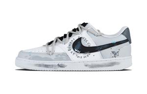 Низкие износостойкие кроссовки для скейтбординга Court Vision 1 Space Program, унисекс, серо-черные Nike, Gray Black