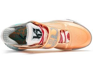 Баскетбольные кроссовки Sharp Edge RISE1.5 Basketball Shoes Men Low-Top Dim Light Orange And Thin Mist Green Qiaodan