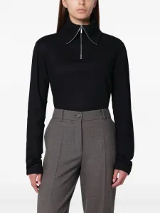 Топ на молнии до половины Entire Studios, черный