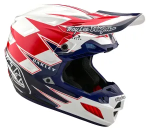 Композитный внедорожный шлем Troy Lee X Oakley Vision SE5 Troy Lee Designs, белый/синий